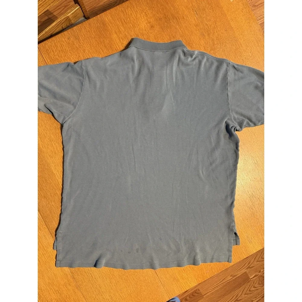 Vintage Polo by Ralph Lauren Polo Shirt‎ Men's XL Gray Short Sleeve Black Pony